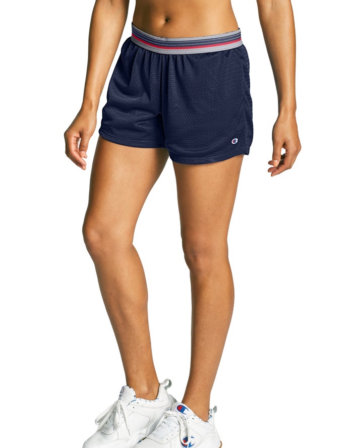 Champion Mesh 4 - Naisten Laivastonsininen Shortsit - Suomi 2150497-EY